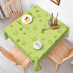 Lofaris Matcha Green Leaves Flower Tablecloth For Party Decor