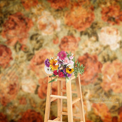 Lofaris Medival Shabby Rose Fine Art Backdrop For Photography