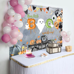 Lofaris Melted Little Boo Halloween Baby Shower Backdrop