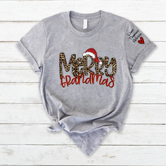 Lofaris Merry Christmas And Grandkids Customized T-Shirt