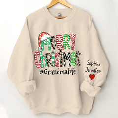 Lofaris Merry Christmas Grandma Life And Kids CTH01 Sweatshirt