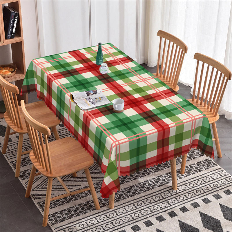 Lofaris Merry Christmas Holiday Rectangle Tablecloth