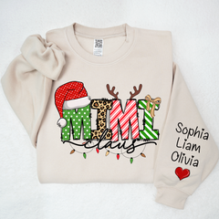 Lofaris Merry Christmas Mimi Claus Light Custom Sweatshirt