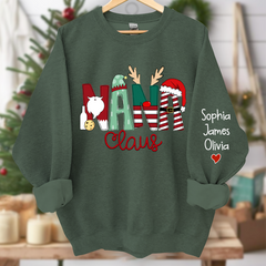 Lofaris Merry Christmas Nana Claus Grandma Custom Sweatshirt