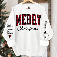 Lofaris Merry Christmas Nanalfie Caro Sweatshirt with Grandkids