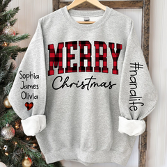 Lofaris Merry Christmas Nanalfie Caro Sweatshirt with Grandkids