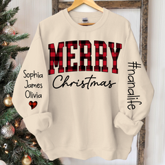 Lofaris Merry Christmas Nanalfie Caro Sweatshirt with Grandkids