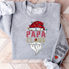 Lofaris Merry Christmas Papa Claus Custom Name Sweatshirt