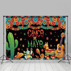 Lofaris Mexican Cinco De Mayo Fiesta Party Backdrop