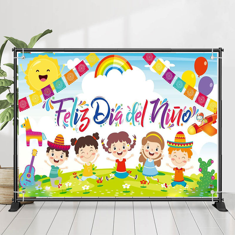 Lofaris Mexican Feliz Dia Del Nino Children Day Backdrop