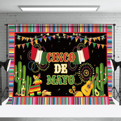 Lofaris Mexico Cinco De Mayo Floral Mexican Fiesta Party Backdrop