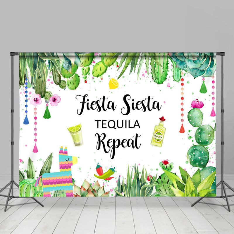 Lofaris Mexico Fiesta Siesta Tequila Repeat Holiday Backdrop