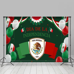 Lofaris Mexico Flag Balloon Dia De La Independencia Backdrop