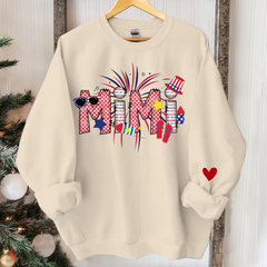 Lofaris Personalized Mimi Nana Grandma And Kids Fireworks Best Gift New Year CTH01 Sweatshirt