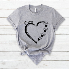 Lofaris Mimi And Grandkids Gifts T-Shirt For Mothers Day