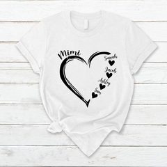 Lofaris Mimi And Grandkids Gifts T-Shirt For Mothers Day