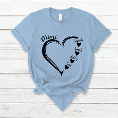 Lofaris Mimi And Grandkids Gifts T-Shirt For Mothers Day