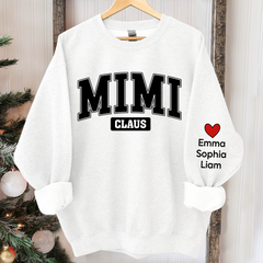 Lofaris Personalized Mimi Claus Christmas Custom And Kids Grandma Gift TH Sweatshirt