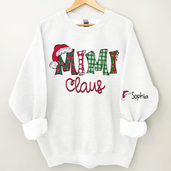 Lofaris Mimi Claus Grandma Custom Christmas Gift Sweatshirt