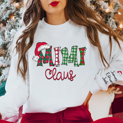 Lofaris Mimi Claus Grandma Custom Christmas Gift Sweatshirt