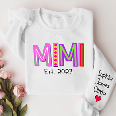 Lofaris Mimi Est Colorful Merry Christmas Custom Sweatshirt