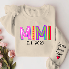 Lofaris Mimi Est Colorful Merry Christmas Custom Sweatshirt