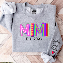 Lofaris Mimi Est Colorful Merry Christmas Custom Sweatshirt