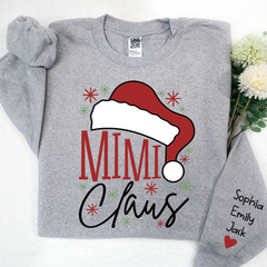 Lofaris Mimi Grandkids Merry Christmas Custom Sweatshirt