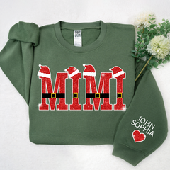 Lofaris Mimi Santa And Kids Christmas Personalized CTH01 Sweatshirt