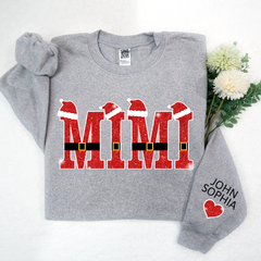 Lofaris Mimi Santa And Kids Christmas Personalized CTH01 Sweatshirt