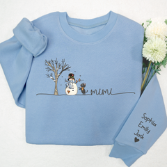 Lofaris Mimi Snowman Cat Tree Christmas Custom Sweatshirt