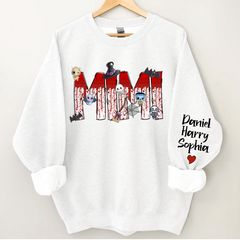 Lofaris Mimi Color Halloween And Grandkids Sweatshirt