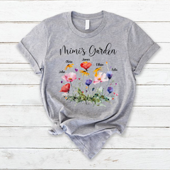 Lofaris Mimis Garden Wildflowers Mothers Day Gift T-Shirt