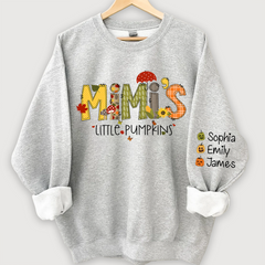 Lofaris Mimi¡¯s Little Pumpkins Autumn Doodle Alphabet And Grandkids Sweatshirt