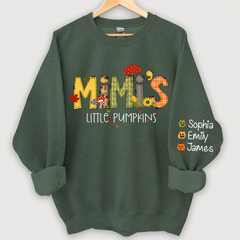 Lofaris Mimi¡¯s Little Pumpkins Autumn Doodle Alphabet And Grandkids Sweatshirt