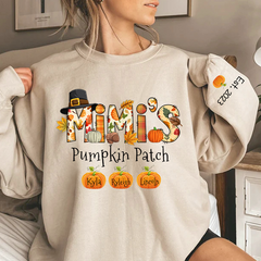 Lofaris Mimis Pumpkin Patch Autumn Doodle Custom Sweatshirt