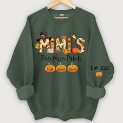 Lofaris Mimis Pumpkin Patch Autumn Doodle Custom Sweatshirt