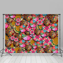 Lofaris Minority Colorful Ethiopian Basket Pattern Backdrop