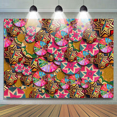 Lofaris Minority Colorful Ethiopian Basket Pattern Backdrop