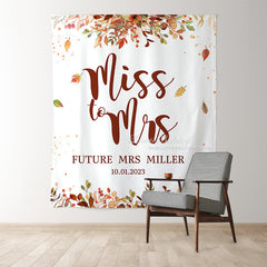 Lofaris Autumn Fallen Leaves Simple Sweet Wedding Backdrop