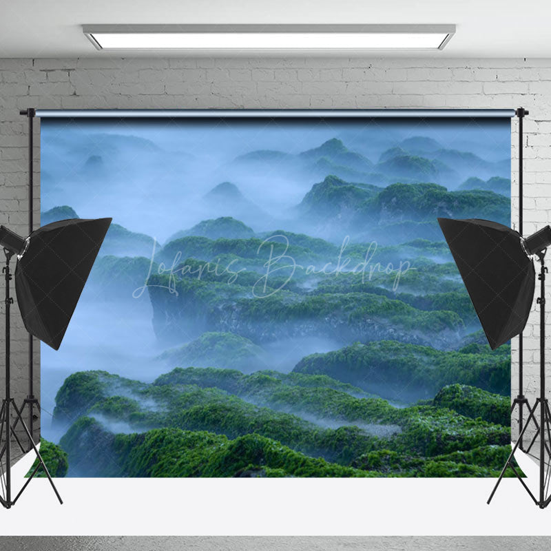 Lofaris Misty Mountains Natural Scenery Photo Backdrop