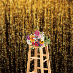 Lofaris Modern Black Gold Sequins Bokeh Photography Backdrop