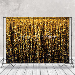 Lofaris Modern Black Gold Sequins Bokeh Photography Backdrop