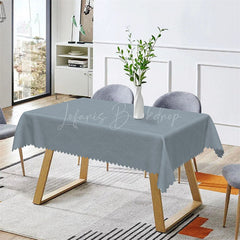 Lofaris Modern Blue Simple Cloth Texture Rectangle Tablecloth