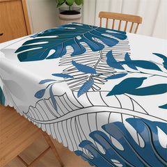 Lofaris Modern Chic Tropical Monstera Bistro Tablecloth