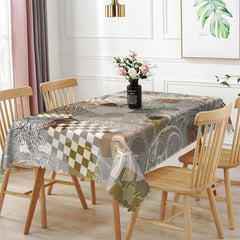 Lofaris Modern Chic Tropical Monstera Rectangle Tablecloth