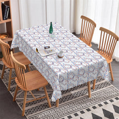 Lofaris Modern Floral Rectangle Tablecloth for Restaurant