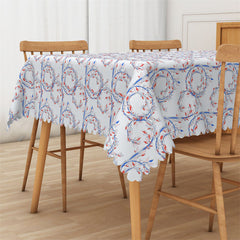 Lofaris Modern Floral Rectangle Tablecloth for Restaurant