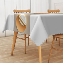 Lofaris Modern Luminous Circle Pattern Gary Brown Tablecloth