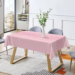 Lofaris Modern Pink Argyle Patterns Rectangle Tablecloth